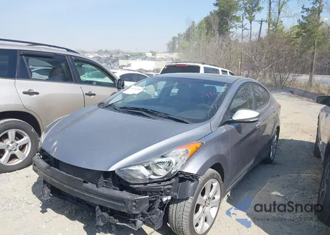 2012 Hyundai Elantra Limited (Ulsan Plant) from USA, damaged, VIN KMHDH4AE9CU269358